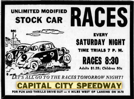 Capital City Speedway - 1959 Ad